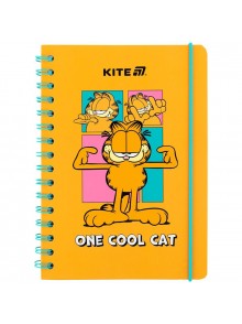 Блокнот на спіралі A5, 80 аркушів Kite Garfield GF25-190