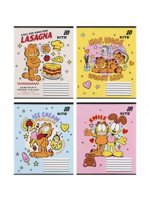 Зошит 12 аркушів, коса лінія (1 шт.) Kite Garfield GF26-235