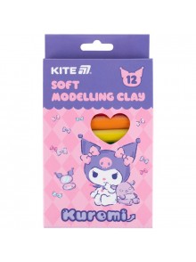 Пластилін восковий, 12 кольорів Kite Kuromi HK24-086