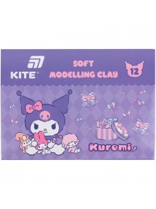 Пластилін восковий, 12 кольорів KITE Kuromi HK24-1086