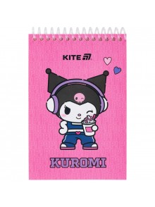 Блокнот А6, 48 аркушів Kite Kuromi HK25-196-2
