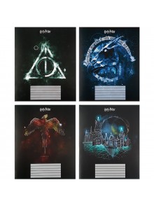Тетрадь 48 листов, клетка (4 шт.) KITE Harry Potter HP21-259