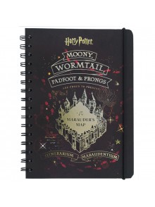 Блокнот на спіралі А5, 80 аркушів Kite Harry Potter HP24-190