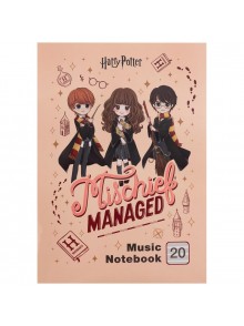 Зошит для нот А4, 20 аркушів Kite Harry Potter HP26-404