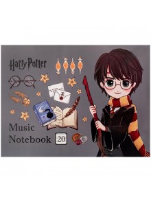 Зошит для нот А5, 20 аркушів Kite Harry Potter HP26-405