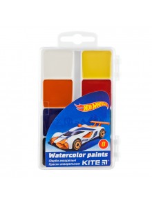 Краски акварельные, 8 цветов KITE Hot Wheels HW19-065