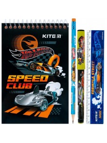 Набір канцтоварів 4 предмети Kite Hot Wheels HW24-008