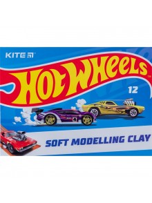 Пластилін восковий, 12 кольорів Kite Hot Wheels HW23-1086