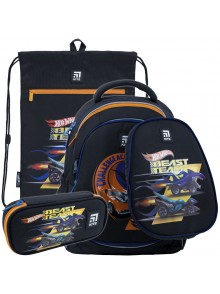 Рюкзак в комплекті 3 в 1 Hot Wheels KITE HW22-700M(2p)+601M-3+662-2