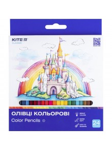 Олівці кольорові 24 кольори Kite Classic K-055
