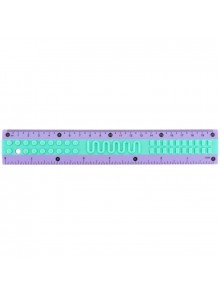 Лінійка пластикова 20 см Kite Classic K-1268-2 фіолетово-зелена