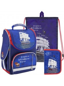 Рюкзак в комплекте 3 в 1 Adventures KITE K18-500S-2+600S-9+622-6