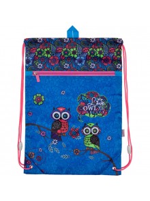 Сумка для обуви с карманом Pretty owls KITE K18-601M-1