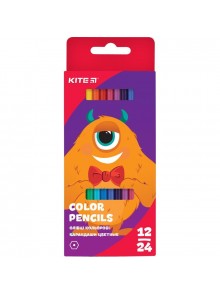 Карандаши цветные двухсторонние, 12шт./24цвета Jolliers KITE K19-054-5