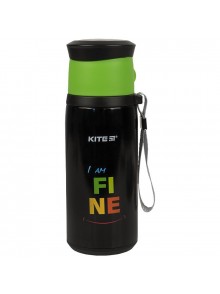 Термос 350 мл KITE Fine K21-305-01 черный