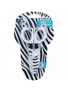 Ножиці дитячі пластикові 12 см Kite Zebra K22-008-02