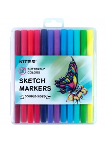 Скетч маркери, 12 кольорів KITE Butterfly K22-044-2