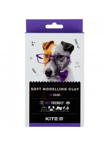 Пластилін восковий, 12 кольорів Kite Dogs K22-086