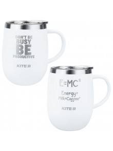 Термокружка 360 мл Kite белый K22-378-03