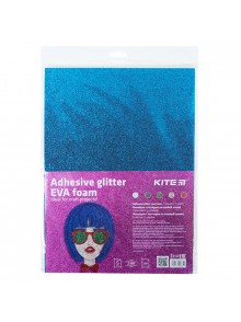 Фоаміран з гліттером самоклейкий, А4 Kite K22-435