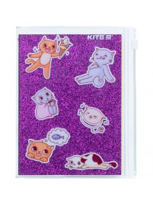 Блокнот А6+, 80 аркушів Kite Purple cats K22-462-2