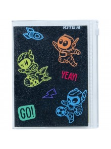Блокнот А6+, 80 аркушів Kite Black space K22-462-3