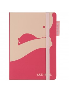 Блокнот 120х169 мм, 96 аркушів Kite рожевий K22-467-3