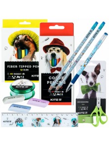 Набір канцтоварів 9 предметів KITE Dogs K24-000-9