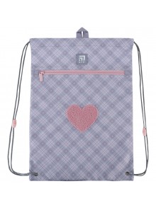 Сумка для взуття з кишенею Kite Fluffy Heart K24-601M-23
