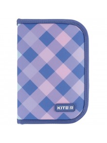 Пенал Kite Purple Chequer K24-622-3