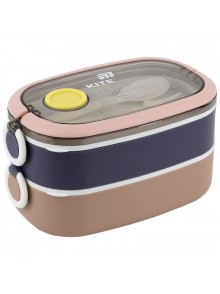 Ланчбокс подвійний з наповненням 1600 мл Kite бежевий K25-1181-1