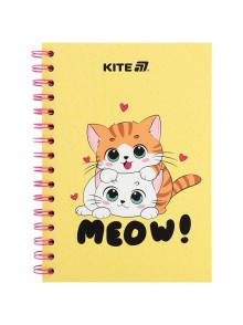 Блокнот на спіралі А5, 80 аркушів Kite Cute K25-1911-1