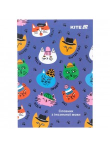 Зошит для запису іноземних слів, 60 аркушів Kite Cats K25-407-2