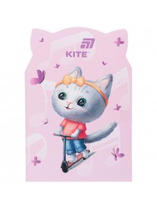 Блокнот з вирубкою, 48 аркушів Kite Pink cat K25-461-2