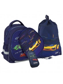 Рюкзак в комплекте 3 в 1 Fast Cars KITE K20-700M(2p)-4+601M-18+662-16
