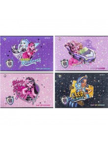 Зошит для малювання А4, 12 аркушів Kite Monster High MH24-241