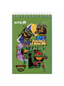 Блокнот А6, 48 аркушів Kite Ninja Turtles NT25-196