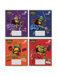 Зошит 12 аркушів, коса лінія (1 шт.) Kite Ninja Turtles NT26-235