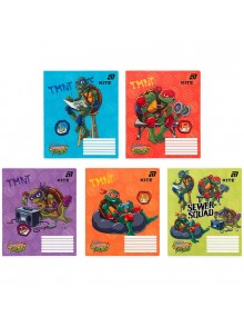 Зошит 18 аркушів, клітинка (1 шт.) Kite Ninja Turtles NT26-236