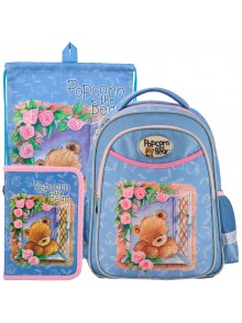 Рюкзак в комплекте 3 в 1 Popcorn Bear KITE PO17-511+600+622