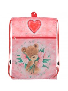 Сумка для обуви с карманом Popcorn Bear KITE PO17-601M