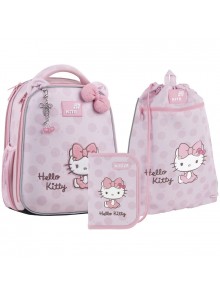 Рюкзак в комплекті 3 в 1 Hello kitty KITE HK26-555S-2+601M-2+621-1