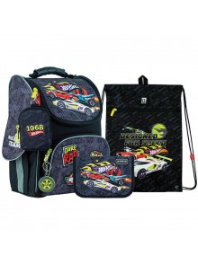 Рюкзак в комплекті 3 в 1 Hot Wheels KITE HW24-501S+601M-1+621