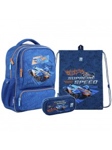 Рюкзак в комплекті 3 в 1 Hot Wheels KITE HW24-559XS+600M-2+662-1