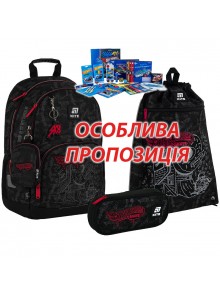 Рюкзак в комплекті 3 в 1 Hot Wheels KITE HW25-585M+601M-2+662-1