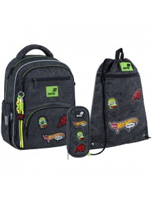 Рюкзак в комплекті 3 в 1 Hot Wheels KITE HW26-773M+601M-2+599