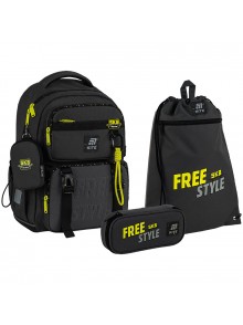 Рюкзак в комплекті 3 в 1 Free Style KITE K25-1022M-3+601M-20+662-14