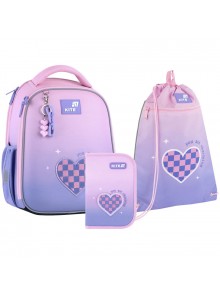 Рюкзак в комплекті 3 в 1 Charming KITE K26-555S-4+601M-9+621-1