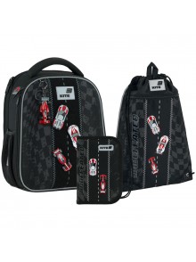 Рюкзак в комплекті 3 в 1 Race&Win KITE K26-555S-8+601M-8+621-4