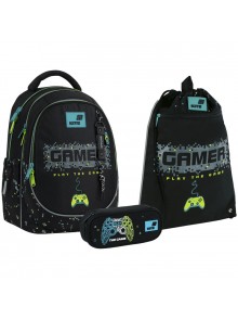 Рюкзак в комплекті 3 в 1 Play the Game KITE K26-700M-4+601M-10+599-8